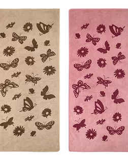 Полотенце НВ Бабочки м0961_05 S 35* 75 беж арт. ТДИВН-5175-1-ТДИВН0151729