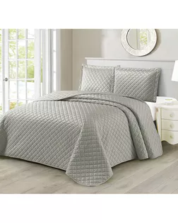 Покрывало 220*240 Браво + 2нав 50*70 м2004 серый 7013-11 арт. ТДИВН-6461-1-ТДИВН0155342