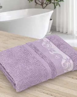 Махровое полотенце УЗБ Клэр м7795_22 L 70*130 сир арт. ТДИВН-6435-1-ТДИВН0159203