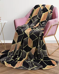 Покрывало 200*220 Happy Family велсофт Соты 2 арт. ТДИВН-6757-1-ТДИВН0160572