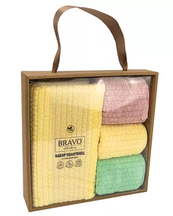 Набор полотенец НВ Гамма м9085_4 50*80 + 30*30х3шт арт. ТДИВН-6883-1-ТДИВН0163748