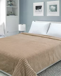 Покрывало 200*220 BRAVO велсофт Волна г/к №79 песочный арт. ТДИВН-6924-1-ТДИВН0164862