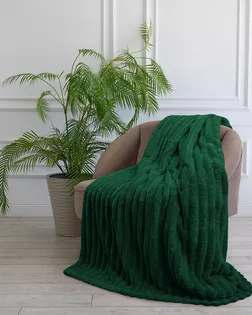 Покрывало 200*220 BRAVO велсофт Волна г/к №94 изумрудный арт. ТДИВН-6926-1-ТДИВН0165235