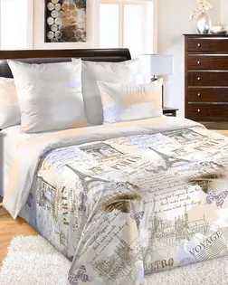 Вояж комп. 1 Беж Простыня Евро ПЕРКАЛЬ ЭКОНОМ арт 002ПЭ арт. ТЕКСД-26607-1-ТЕКСД0026608