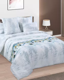 Снежное сияние 1 Гол Простыня Евро ПЕРКАЛЬ ЭКОНОМ арт 002ПЭ арт. ТЕКСД-27435-1-ТЕКСД0027436