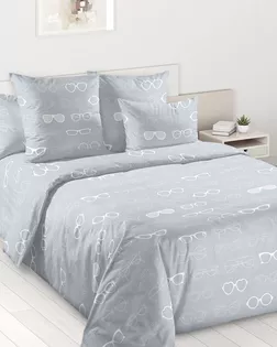 Очки комп. 1 Сер Простыня Евро ПЕРКАЛЬ ЭКОНОМ арт 002ПЭ арт. ТЕКСД-27440-1-ТЕКСД0027441