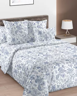 Гжель 1 син КПБ 1,5 сп.  арт. 1800ПН арт. ТЕКСД-30136-1-ТЕКСД0030137