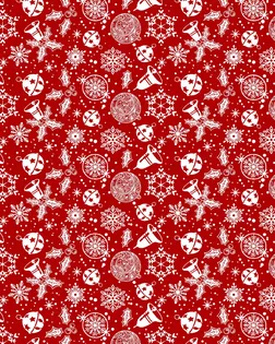 Снежинки 1 красн. ваф. полотно шир. 150 см арт. ТЕКСД-27976-1-ТЕКСД0027977