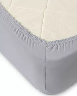 Серый простыня ТРИКОТАЖ 140*200*20 на резинке Р012Т арт. ТЕКСД-2621-1-ТЕКСД0002621