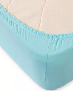 Бирюзовый простыня ТРИКОТАЖ 160*200*20 на резинке Р013Т арт. ТЕКСД-2629-1-ТЕКСД0002629