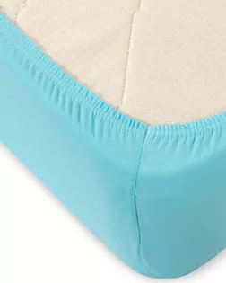 Голубой простыня ТРИКОТАЖ 140*200*20 на резинке Р512Т 140гр арт. ТЕКСД-3688-1-ТЕКСД0003688