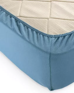 Голубая ель простыня ТРИКОТАЖ 140*200*20 на резинке Р512Т 140гр арт. ТЕКСД-6391-1-ТЕКСД0006391