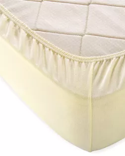 Молочный простыня ТРИКОТАЖ 140*200*20 на резинке Р012Т арт. ТЕКСД-2613-1-ТЕКСД0002613