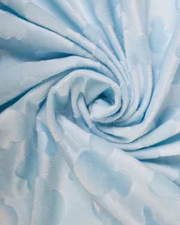 Вельбоа DTY BRUSHED 220GSM 180СМ MICKEY blue (мишки голубые) арт. ТК10-7-1-ВЛ-01-031-ГЛ