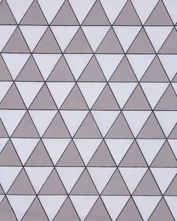 Поплин 150 ш. 105 гр. Треугольники серые рис. 7521/9 арт. ПДУ-33-1-Б00409.007