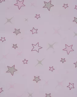 Поплин 150 ш. 105 гр. Звездопад розовый рис. 7540/5 арт. ПДУ-49-1-Б00409.023