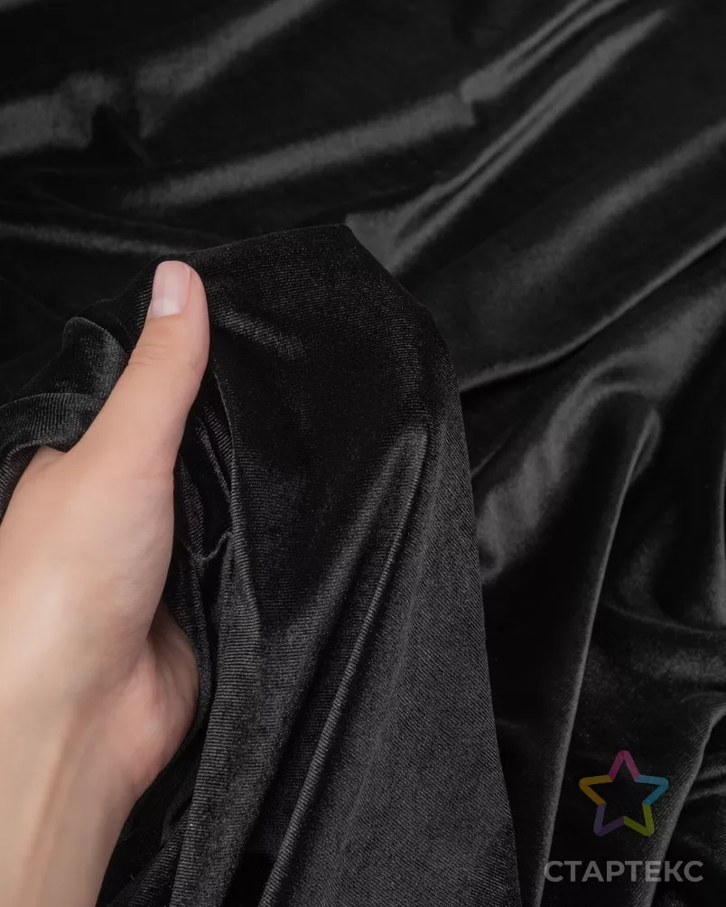 Бархат стрейч однотонный арт. Б-5-1-20091.001 - рис. 5