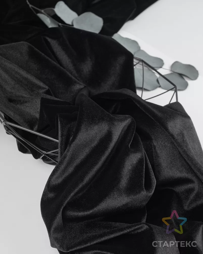 Бархат стрейч однотонный арт. Б-5-1-20091.001 - рис. 1