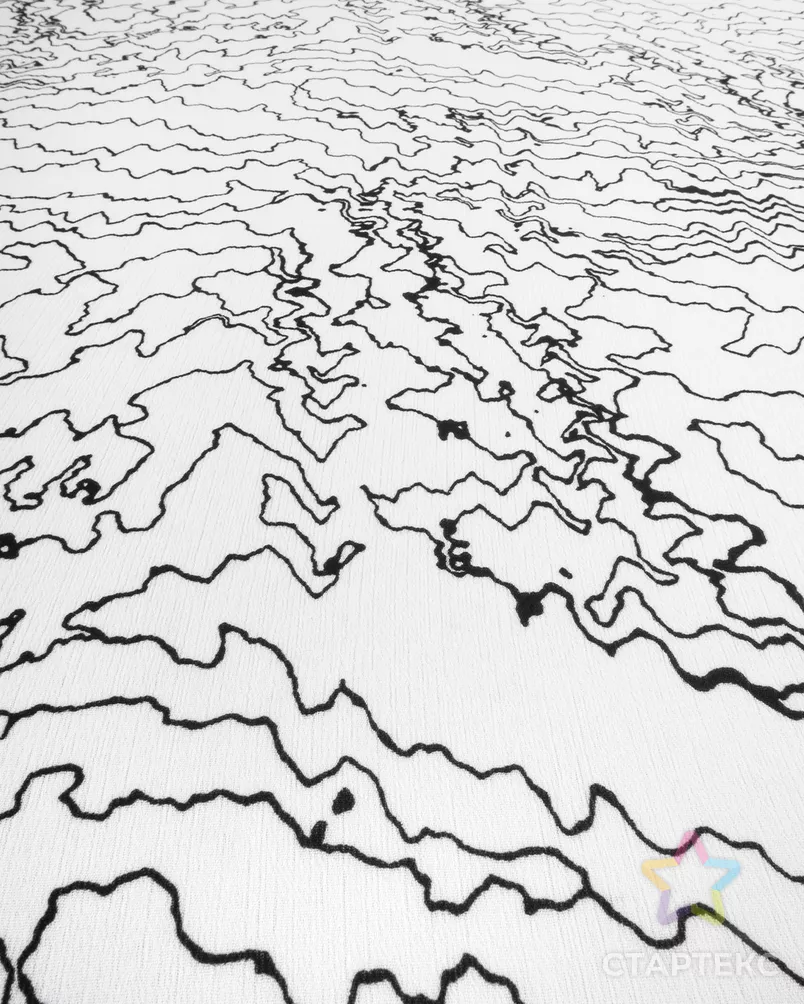 Шифон крэш "Лури" арт. ШКР-36-1-20757.018 - рис. 2