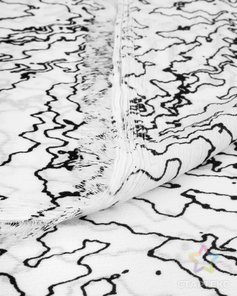 Шифон крэш "Лури" арт. ШКР-36-1-20757.018 - рис. 6