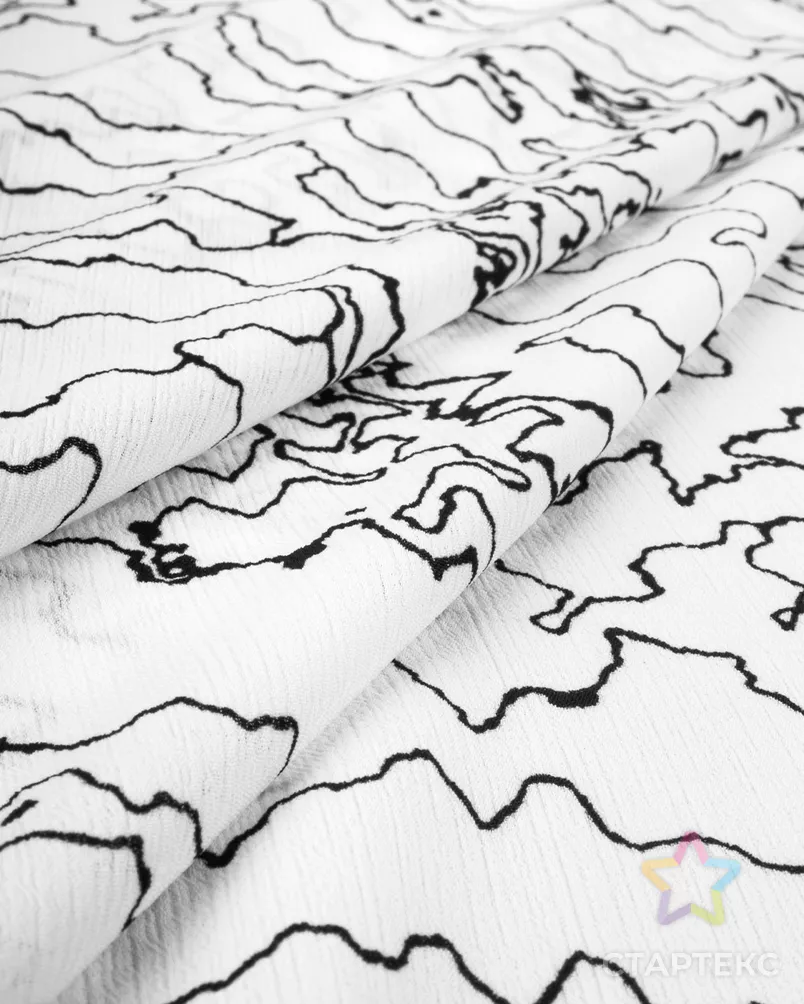 Шифон крэш "Лури" арт. ШКР-36-1-20757.018 - рис. 1