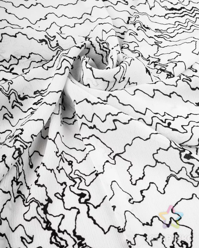 Шифон крэш "Лури" арт. ШКР-36-1-20757.018 - рис. 4