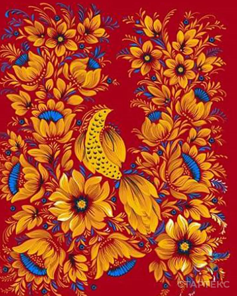 Народные мотивы (Рогожка набивная) арт. РЖК-358-1-1949.105 - рис. 4