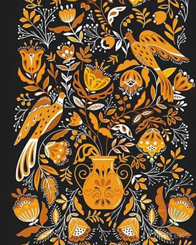 Народные мотивы (Рогожка набивная) арт. РЖК-358-1-1949.105 - рис. 5