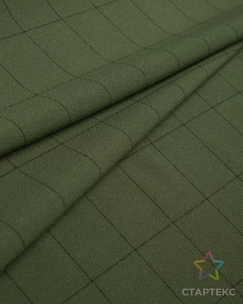 Креп "Булгари" клетка арт. КРП-99-4-20672.004 - рис. 1