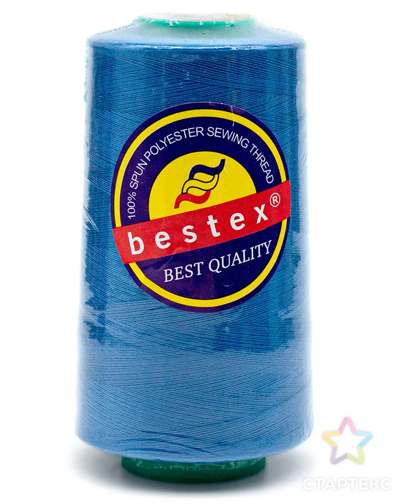 Нить универсальная Bestex 50/2, 5000ярд, 100% пэ (092 ярко-васильковый) арт. АРС-26318-1-АРС0000803738 - рис. 3