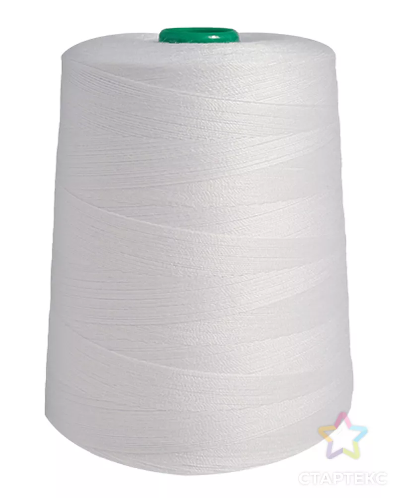 Нить универсальная Bestex 20/2, 5000м, 100% пэ (001 белый) арт. АРС-26588-1-АРС0000827984 - рис. 1