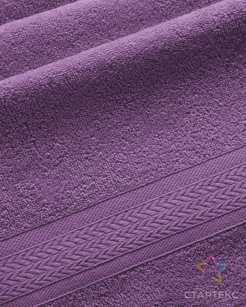 Утро сирень 70*130 махровое полотенце Г/К (Аиша) 380 г арт. ТЕКСД-25903-1-ТЕКСД0025904 - рис. 1