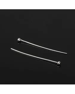 Штифт с шариком СМ-1103-13, 3 см, 50 гр (±708 шт), цвет серебро арт. СМЛ-3339-1-СМЛ2128484