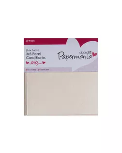 Набор заготовок для открыток, перламутр, 20 шт, белый арт. ГЕЛ-12247-1-ГЕЛ0053398