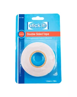 Клейкая лента, двусторонняя, STICK IT, 12 мм х 18 м арт. ГЕЛ-14028-1-ГЕЛ0053170