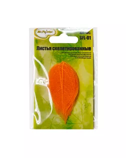 "Mr.Painter" SFL-01 Листья скелетированные 2 - 6 см 5 х 10 шт. 06 оранжевый арт. ГММ-115078-6-ГММ104932604634
