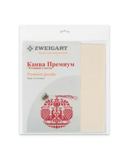 Канва К04 "Zweigart" Aida Premium №14 ФАСОВКА 100% хлопок 30 х 40 см ± 2 см арт. ГММ-116818-2-ГММ110245307854