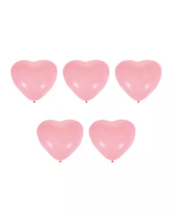 "BOOMZEE" BWH-30 Набор воздушных фигурных шаров "Сердце" 30 см 5 шт. 02_розовый арт. ГММ-115556-2-ГММ110528890034