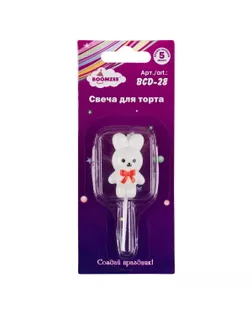 "BOOMZEE" Свеча для торта BCD-28 5.4 г 12 х 1 шт. зайчик арт. ГММ-115805-1-ГММ113579670064