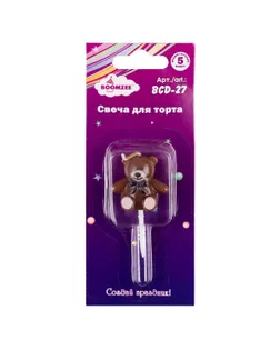 "BOOMZEE" Свеча для торта BCD-27 5.7 г 12 х 1 шт. медвежонок арт. ГММ-115807-1-ГММ113580940574