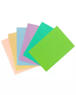 "Лео" DPK-01 Пенка декоративная 21 x 29.7 см 6 шт №04 ассорти с блестками_пастельные цв. арт. ГММ-109285-4-ГММ115599543844