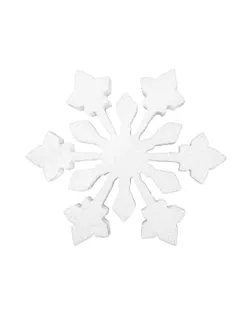 "Love2art" DPZ-S Заготовка для декора №013 пенополистирол d 15 см 2 см 1 шт 04 Снежинка "Новогодняя радость" 150 мм, 1 шт. арт. ГММ-117302-3-ГММ132599869244