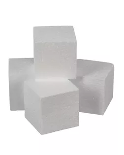 "Love2art" DPZ-S Заготовка для декора №016 пенополистирол 8 х 8 х 8 см 4 шт 01 "Куб" 80 мм арт. ГММ-117303-1-ГММ132600429524