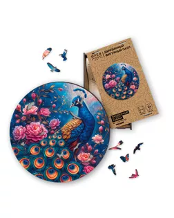 "ФРЕЯ" PZLF-021 Пазл фигурный деревянный "Придворный павлин" 163 элемент. "ФРЕЯ" PZLF-021 Пазл фигурный деревянный "Придворный павлин" 163 элемент. арт. ГММ-118594-1-ГММ138277564094