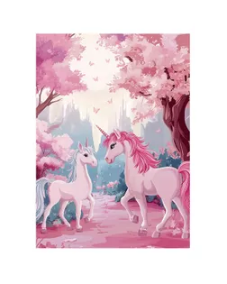 "ФРЕЯ" Пазл 80 элемент. PZL-80/10 Единороги на прогулке арт. ГММ-119673-13-ГММ143170001344