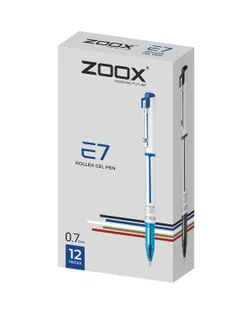 "ZOOX" Ручка-роллер гелевая E7 12 шт. арт. ГММ-120071-1-ГММ149777110664