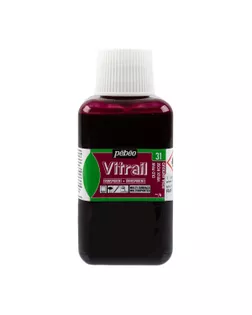 "PEBEO" Краска для стекла и металла Vitrail лаковая прозрачная 250 мл 053-031 античная роза арт. ГММ-119684-11-ГММ150472500634
