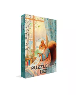 "ФРЕЯ" Пазл 500 деталей 32.5 x 47.5 см PZL-500/99 Белочка-рукодельница арт. ГММ-100651-90-ГММ153659128924