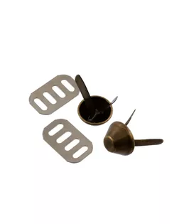 Фурнитура сумочная металл GH 02/12 Ножки д/дна сумки d 12 мм 20 шт. №24 под бронзу арт. ГММ-107632-2-ГММ074855195614