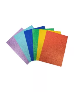 "Лео" DPK-01 Пенка декоративная 21 x 29.7 см 6 шт №01 ассорти с блестками арт. ГММ-109285-1-ГММ078200181094